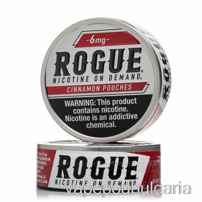 Vape Bulgaria Rogue никотинови паучове - канела 6 Mg (опаковка от 5)